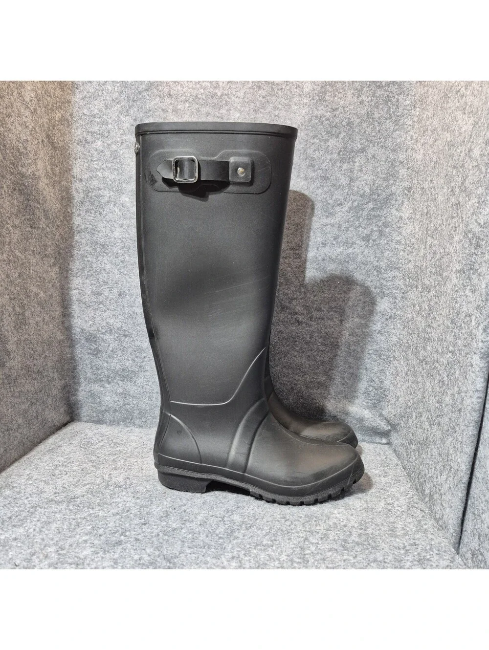 Igor Black Tall Rain Boots Women’s US 6 Waterproof Rubber Made in Spain